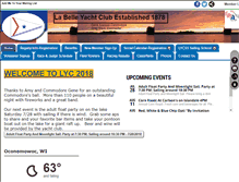 Tablet Screenshot of labelleyachtclub.org